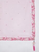 Embroidered Sequinned Semi-Stitched Lehenga & Unstitched Blouse With Dupatta - Image 4