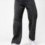 Men's Loose Baggy Fit Non-Stretchable Washed Jeans