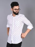 Modern Floral Printed Cotton Casual Shirt - Image 2