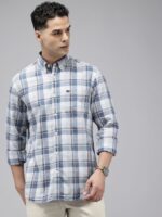 Pure Cotton Manhattan Slim Fit Checked Casual Shirt - Image 2