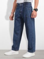 The Life Co. Men Skater Fit Mid-Rise Light Fade Pure Cotton Jeans - Image 2