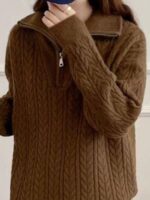 Mustard Paxton Winter Woollen Co-Ords Set - Tracksuit - Image 2