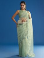 KALKI Fashion Embellished Beads And Stones Sarees With Blouse - Image 2