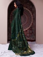 Taavi Bandhani Tie & Dye Woven Design Kanjeevaram Saree With Blouse Piece - Image 3