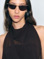 Scarf Neck Party Mini A-Line Dress - Image 2