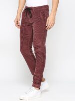 Men Striped Mid Rise Jogger - Image 4
