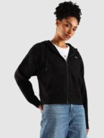 Calvin Klein Jeans Women Regular Fit Cotton Hooded Neck Zip-Front Sweatshirt - Image 3