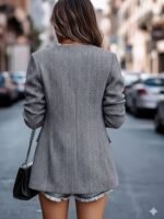 DressBerry Women Open Front Long Sleeve Blazer - Image 3